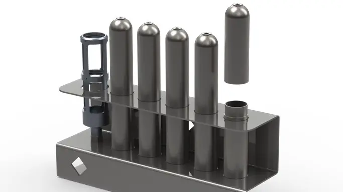 Arradiance ARR-850688 5 Pack Particle Canisters With Holder