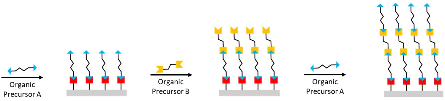 Molecular Layer (MLD) is a gas phase deposition technique